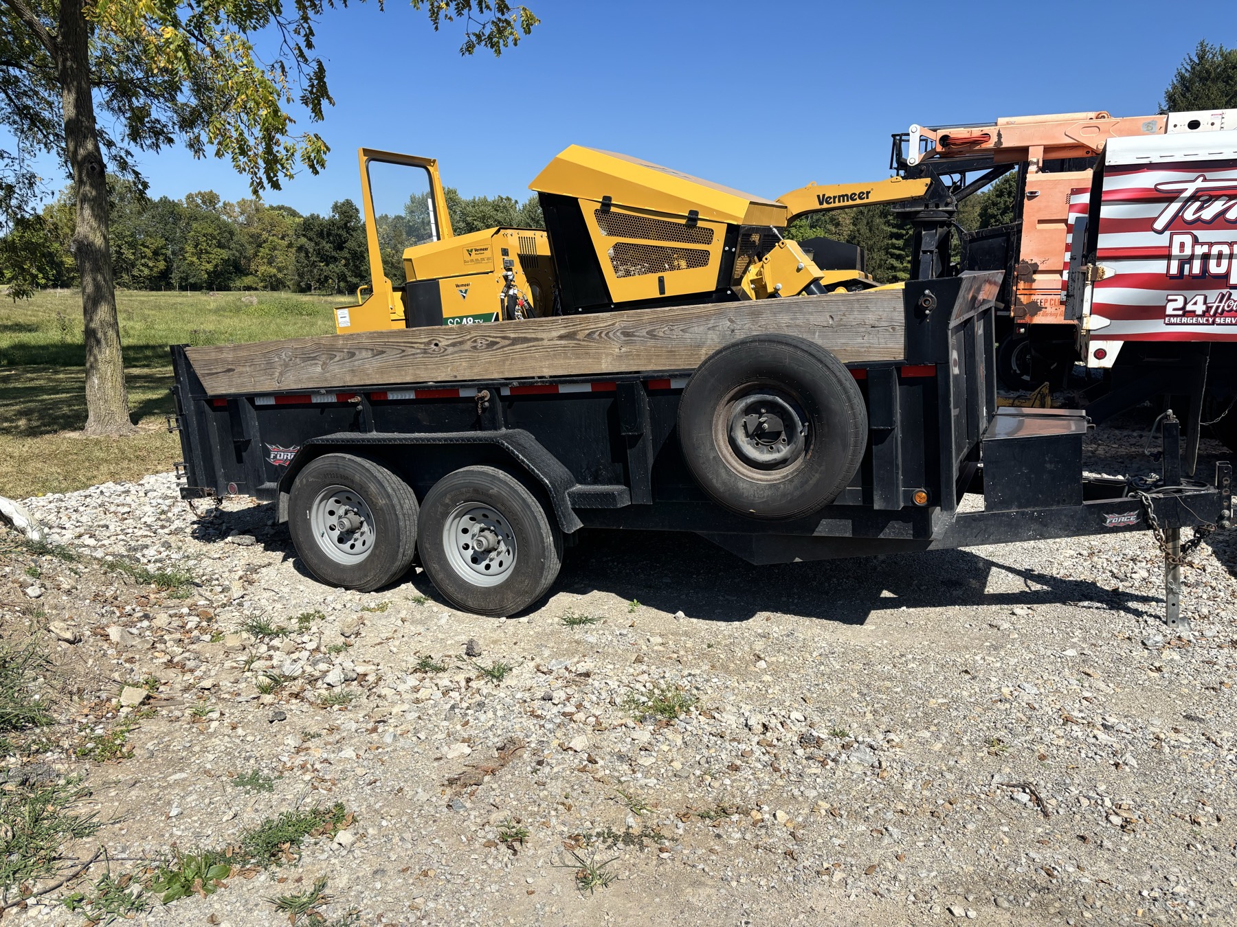 Heavy equipment yard Springfield Ohio