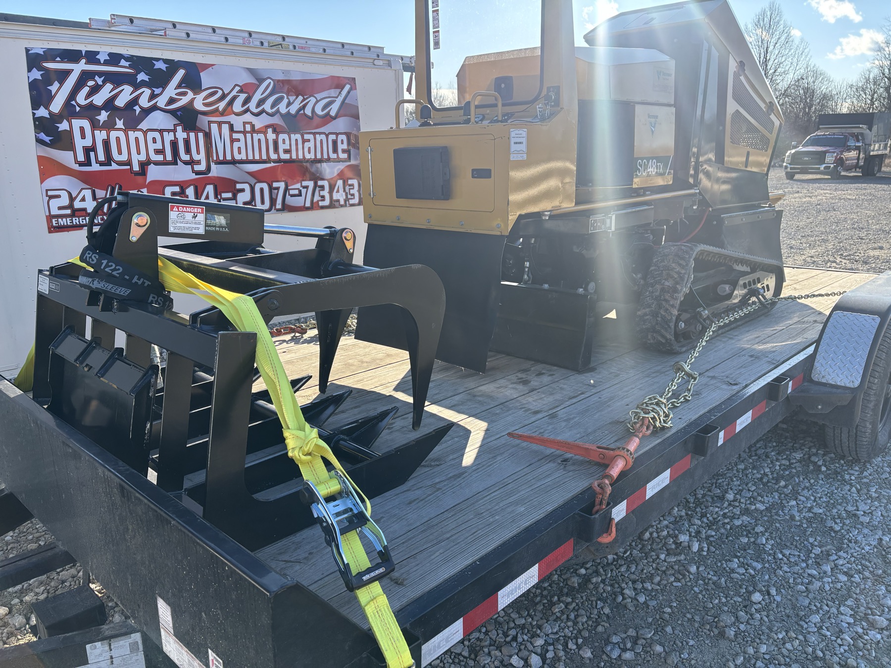 Timberland equipment sales yard